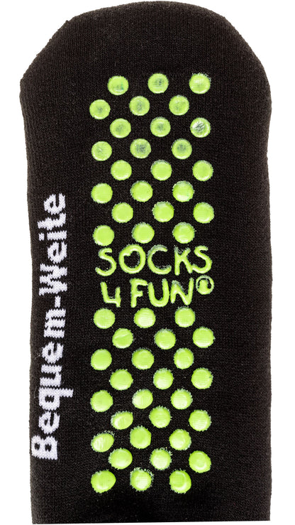 Health Socks ABS Terry Sole EXTRA WIDE Wellness Zwart 2 paar tot maat 50 (2261)
