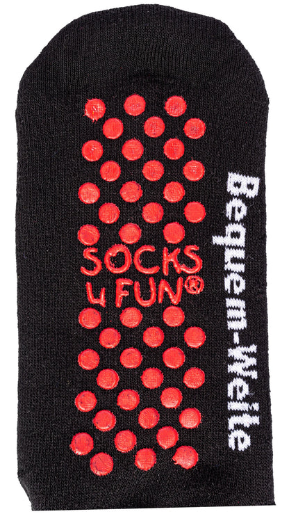 Health Socks ABS Terry Sole EXTRA WIDE Wellness Zwart 2 paar tot maat 50 (2261)