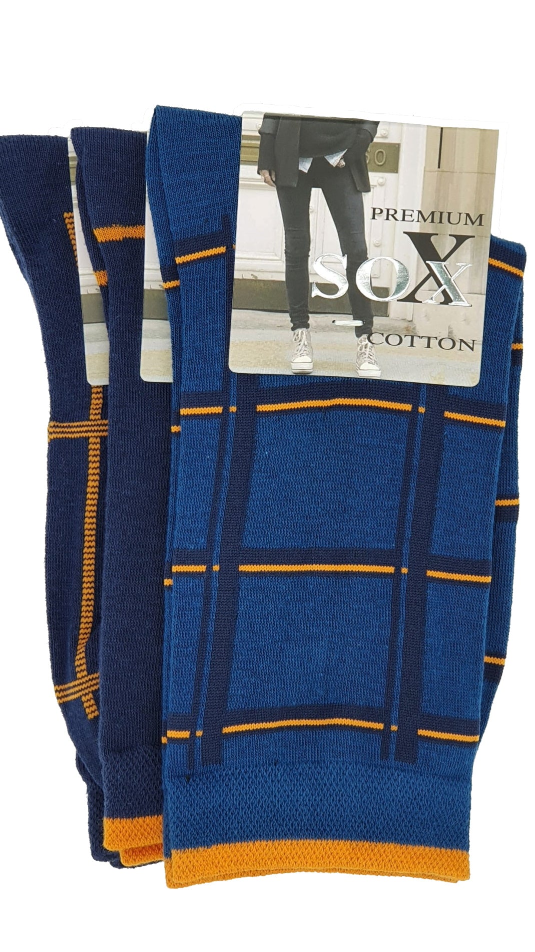 Damen Socken Karo 3 Paar (34395)