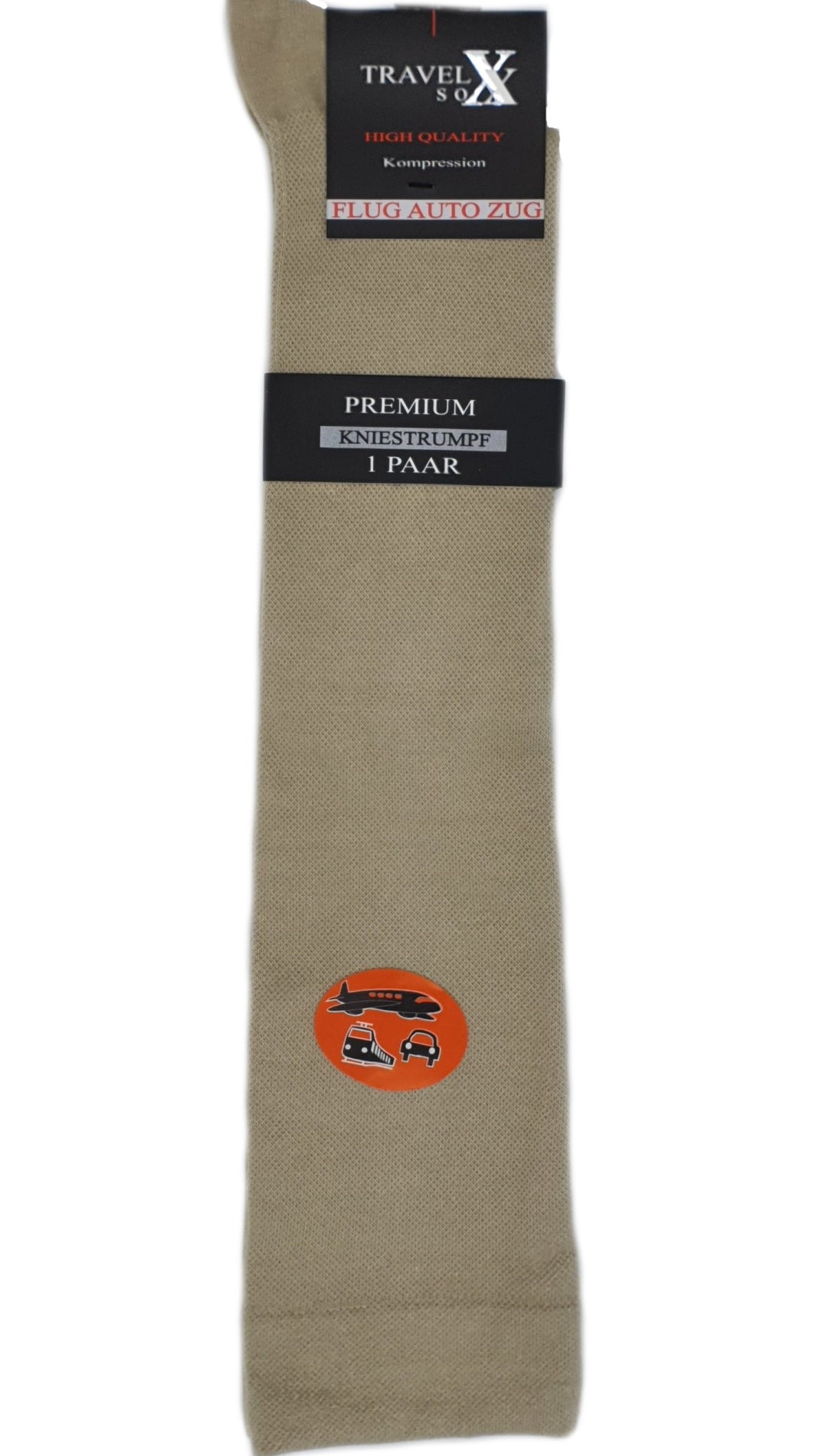 Chaussettes de voyage jusqu'aux genoux 1 paire - jusqu'à la taille 50 (41900)